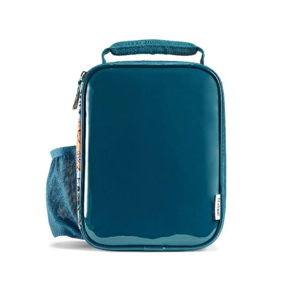 Fit & Fresh Insulated DIY Sticker Lunch Bag Teal Soft Sided Reusable Lunch Bag - Picture 11 of 12